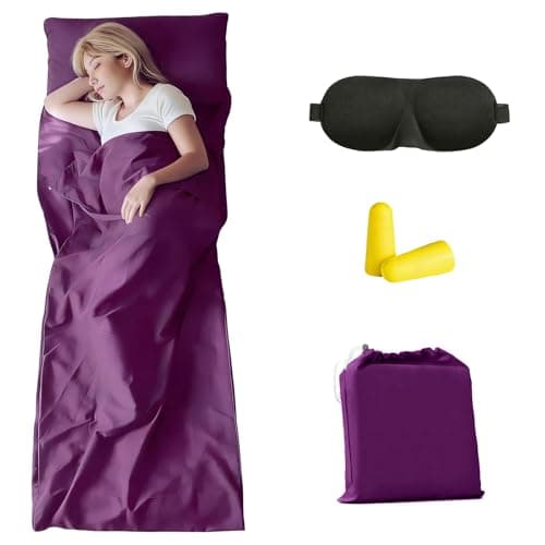 Sleeping Bag Liners Camping Sheets, Travel Sheet Hostels, 75× 210cm