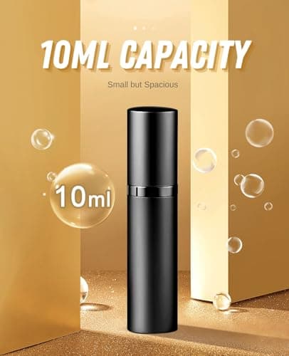 ASADAYS Perfume Atomiser Refillable - 10ml Portable Travel Spray Bottle, Leak Proof Mini Size Perfume Atomizer Bottom Filling, Cologne Dispenser with Men and Women (CA 10ml, Lavender Estate Purple) — view 2