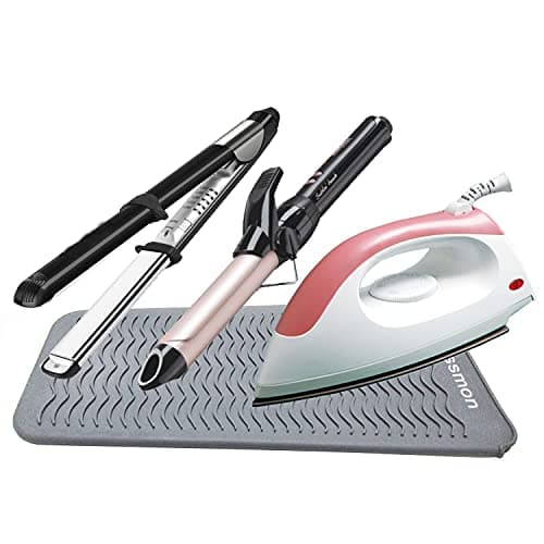 Lessmon Heat Resistant Mat Pouch for Styling Tools, 28.5x14cm, Grey — view 6