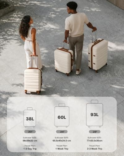 COOLIFE 20 Inch Carry On Suitcase – Hard Shell Lightweight ABS+PC Luggage — view 6