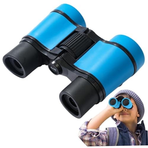 AZIDWERYQ Kids Binoculars 4X 30mm Clear View Toddler Binoculars Mini Telescope with Rope for Watching Camping Outdoor Toddler — view 3