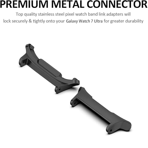 Blueshaweu Metal wristband adapter compatible with Galaxy Watch 8 40mm, 44mm, 46mm Classic, Ultra 47mm, 22mm stainless steel Wristband adapter for interchangeable connector Watch Adapter connector — view 4