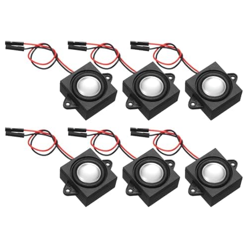 sourcing map 2Pcs 3 Watt 4 Ohm Single Mini Speaker Full-Range Mobile Portable Advertising Machine Speaker Connector Separating Interface for Small Electronic Projects