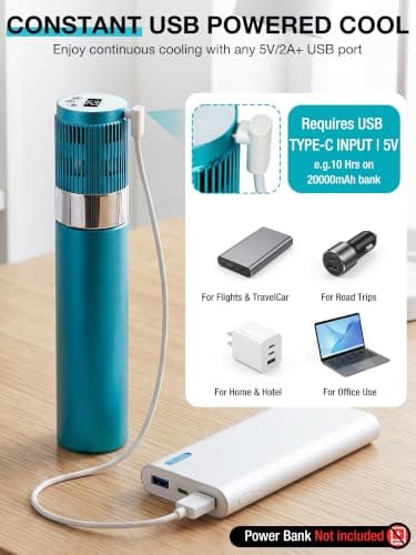 YOUSHARES Mini Electric Insulin Cooler Travel Case TSA-Approved USB Power — view 4