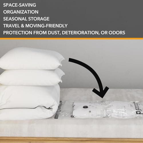 SpaceAid 14 Pack Vacuum Storage Bags with Electric Air Pump, Space Saver Sealer Compression Bags for Comforters, Blankets, Pillows, Bedding, Clothes (4 Jumbo/4 Large/3 Medium/3 Small) — view 2