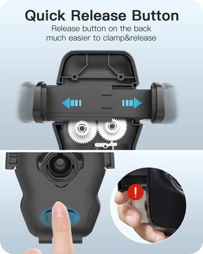APPS2Car Gooseneck Truck Phone Holder, Suction for Van, Windscreen Dashboard Mount, Long Arm Gooseneck Adjustable Mobile Cradle, Universal Hands Free Vent Stand for iPhone Samsung etc — view 3