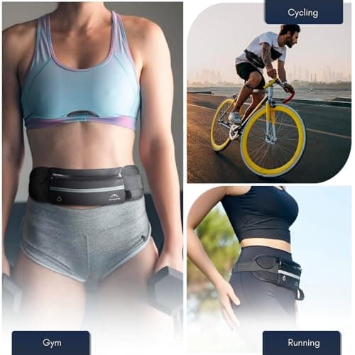 Adjustable and Waterproof Running Belt Suitable for All Phones | Running Belts for Women and Men | Phone Holder for Running | Sporty Waist Bag — view 5
