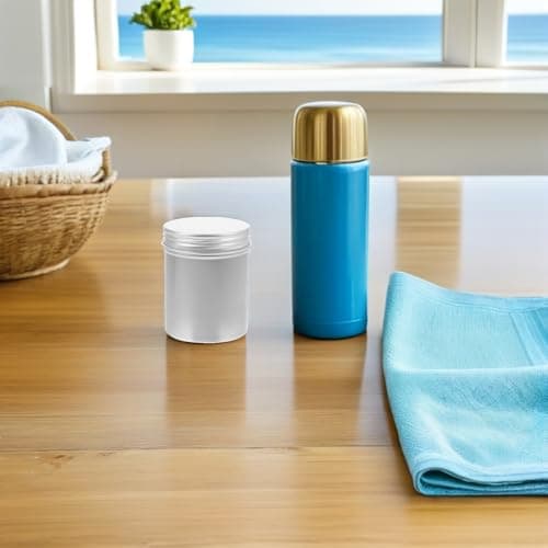 6pcs Ml Silver Aluminium Refillable Jar for Home Travel — view 6