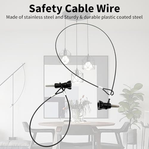 8 Pcs Security Cable with Loops, Stainless Steel Luggage Lock Safety Cable — view 4