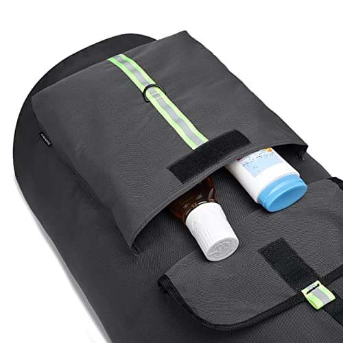 SUOVOCK laundry bag backpack, extra-large heavy duty laundry bags, laundry backpack for college students, with drawstring closure, camping, travel (charcoal grey laundry bag with straps) — view 5