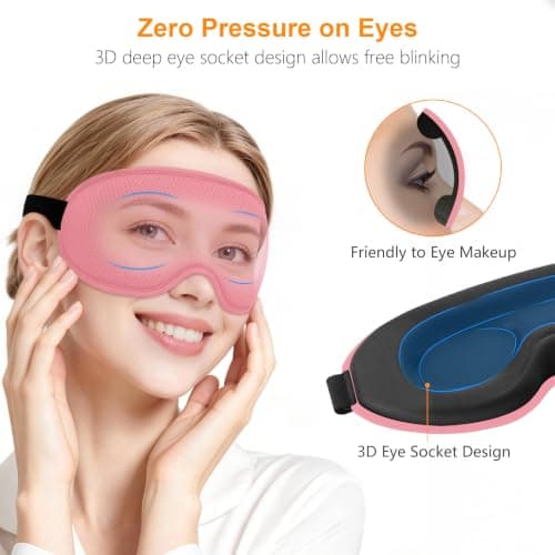 Gritin 2026 Gen 2 Sleep Mask-100% Blackout Eye Sleeping Mask for Women&Men — view 3