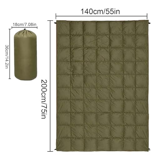 Packable Down Camping Blanket Packable Portable Down Filled Camping Quilt — view 6