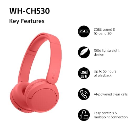 Sony WH-CH530 Wireless Bluetooth Headphones Exclusive — view 2