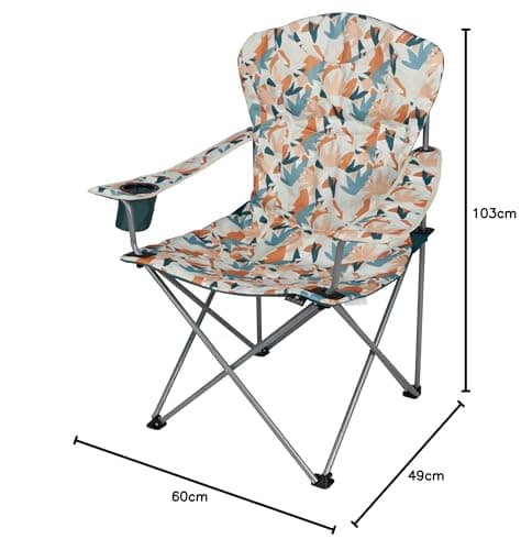 Hi-Gear Kentucky Classic Chair with Insulated Drinks Holder for Adults & Kids, Lightweight, Portable, Compact (Orange) — view 2