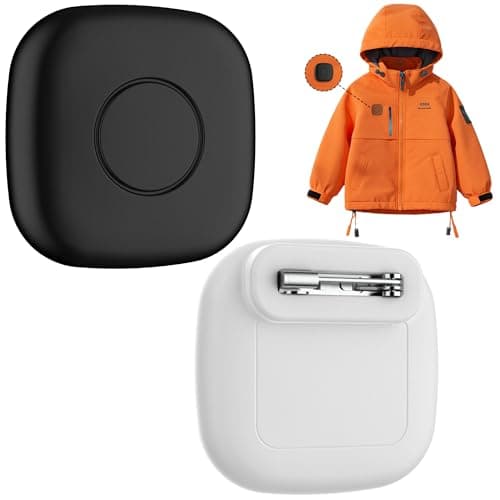 2-Pack Waterproof Silicone Case with Pin for Tile Mate 2024/2022 – Hidden GPS Tracker Holder for Kids, Teens, Elderly, Pets, Bags, Luggage – Anti-Lost & Anti-Scratch Cover – Black/White