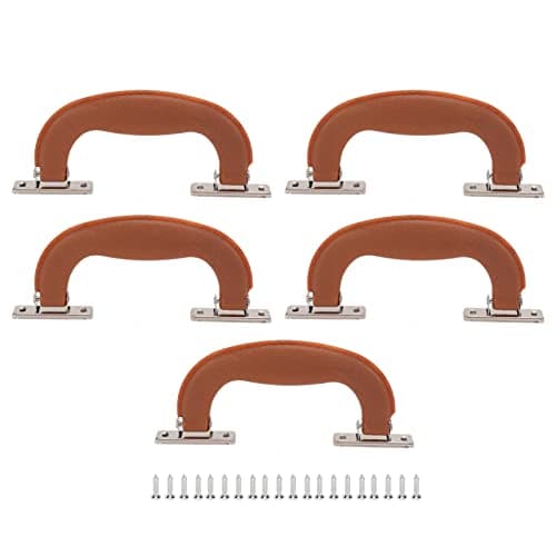 Karlak Suitcase Handle, Vintage Style, Easy Pull Design (Brown Red) — view 6