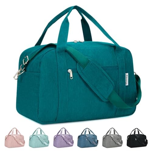 for Easyjet Cabin Bag 45X36X20 Underseat Travel Duffel Bag with Wet Pocket Weekender Overnight Carry on Luggage for Women and Men 25L (Teal)