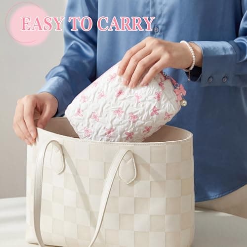 2 Pcs Cosmetic Bags, with Zipper, Pink, for Women — view 5