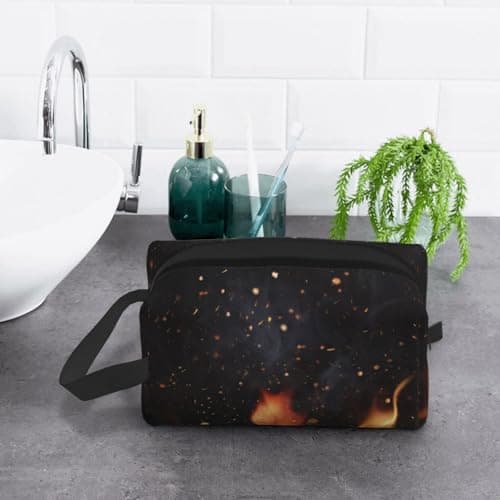Meymuise Toiletry Bag, Flaming Charcoal Grill Pattern — view 6