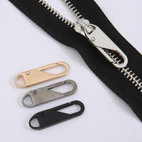 Metal Zipper Puller Repair Kit 3.7cm Rust-Free(Silver) — view 3