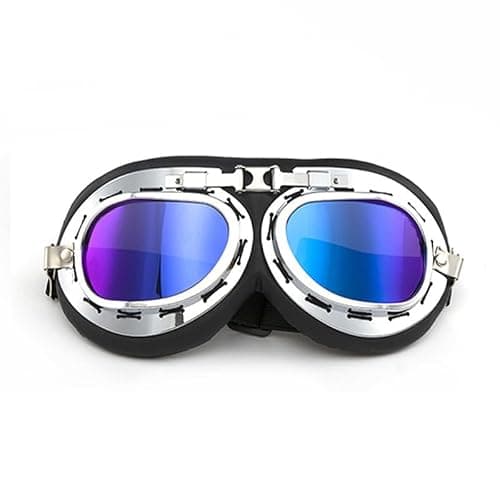 Silver Ski and Snowboard Goggles for Men and Women, UV Protection, Motorcycle Compatible Helmet Goggles, Anti-Fog Ski Goggles, Sports Goggles for Skiing, Motorcycling, Cycling, and Skateboarding — view 6