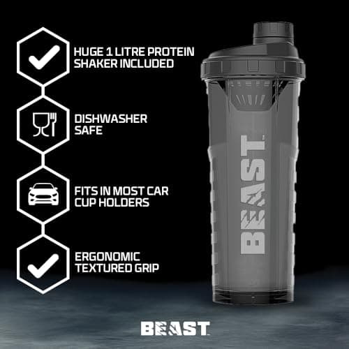 Beast Hydro Shaker Bottle and Electrolytes Sachets Gift Set for Gym Lovers — view 3