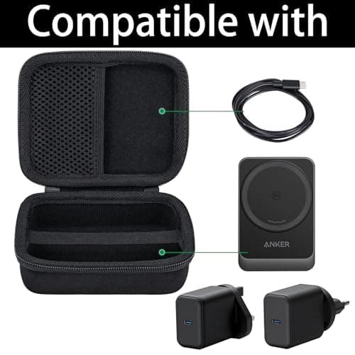co2CREA Hard Travel Case for Anker MagGo 3-in-1 Wireless Charger A2557 — view 4
