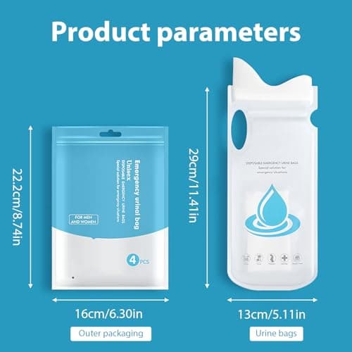 Urine Bags for Travel Unisex Spill-Proof Large Urinals — view 6