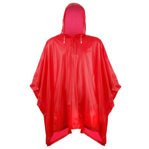Splashmacs Unisex Adults Plastic Poncho / Rain Mac (One Size) (Red)