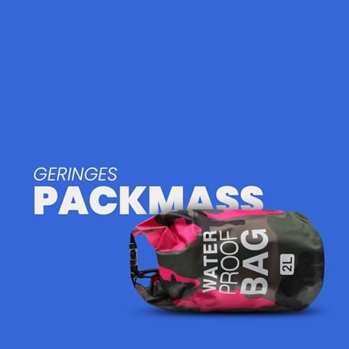 Bestlivings Swimming Bag Pink Drybag 28 x 18 cm, Waterproof Bag for Sports and Leisure, 2 Litre Pack Bag, Waterproof, Bag for Fishing — view 6