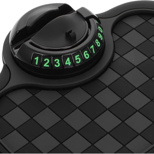 Universal Phone Holder Mat for Car Dashboard Parking PVC Black — view 3