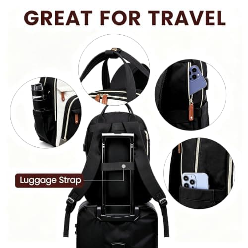 TORISKY Baby Changing Bags, Large Diaper Bag Nappy Backpack for Parents — view 6