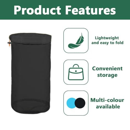 HLIWS Ultra-Light Net Bags Drawstring,Ideal for Camping and Hiking — view 4
