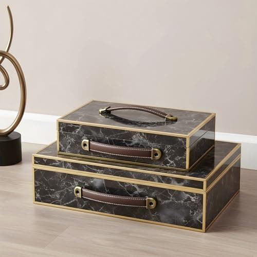 Classicseali 4 Pcs Leather Handles,Leather Drawer Pulls with Screws — view 5