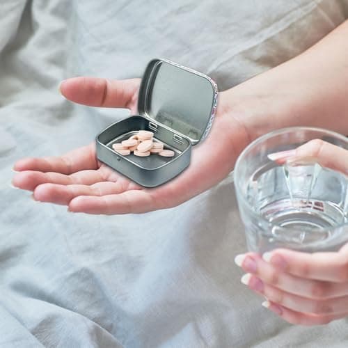 DEFIYEAR 8PCS Small Tin Box with Lids for Women Rectangular Iron Pocket Tea, Mini Metal Boxes - Mint candy tin Portable Storage for Jewelry Candy Pills Earplugs Beads Small Items (6 * 4.5 * 1.5cm) — view 6