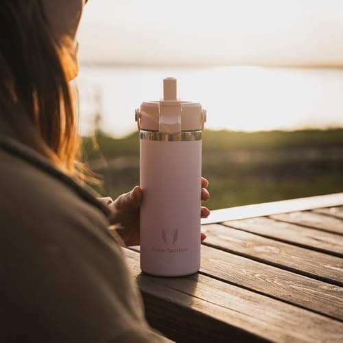 Sparrow Insulated Water Bottle with Straw Metal Water Bottles Drinks 750ml — view 5