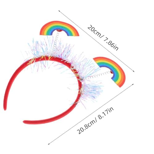 2pcs Colorful Heart Headband for Women Stylish Fabric Travel Weddings — view 2