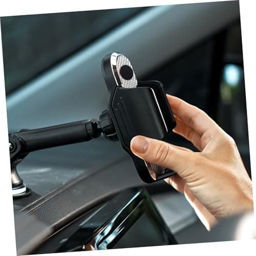 Operitacx 20pcs Black Ultra-thin Iron Magnetic Metal Plates for Phone Holder Car Accessories Self-adhesive Design for Car Phone Mount — view 4