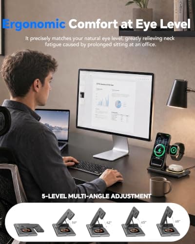 Aimtel 3 in 1 Foldable Charging Station for iPhone17/17Air/16/15/14 — view 6
