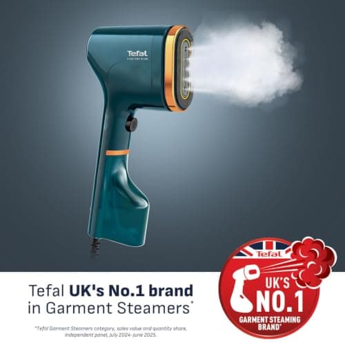 Tefal Pure Pop Glam Garment Steamer – Quick, Easy, Perfect for Travel, 15 Second Heat-Up, 20g/min Steam, DT2050G0 — view 2