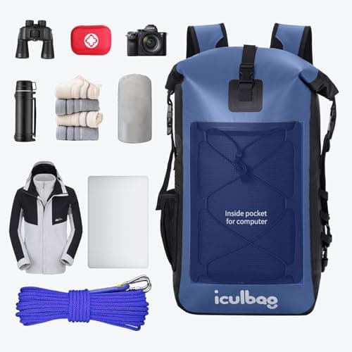iculbag Waterproof Bags for Swimming Boarding Travel Kayaking 30L/40L Waterproof Dry Bag Backpack Rucksack Camping Gadgets Paddleboard Accessories — view 4