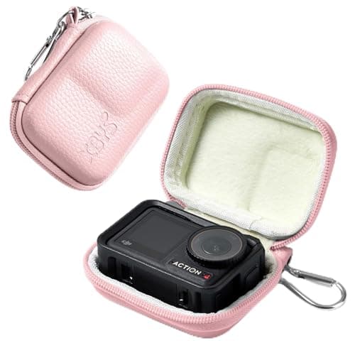 Linpr Action Camera Case for DJI Osmo Action 3/4/5 Pro/6, Pink