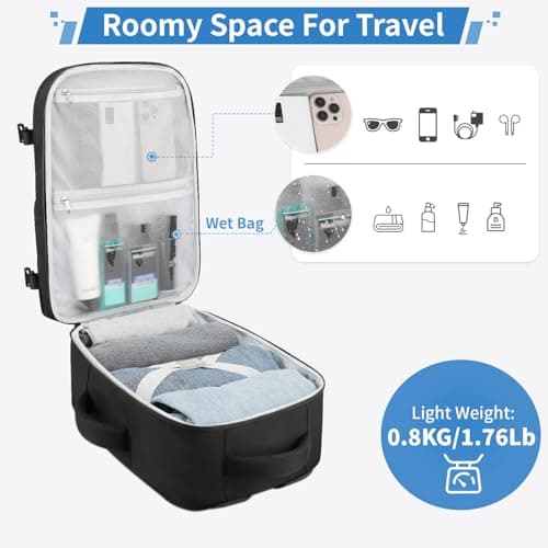 ZOMFELT Travel Cabin Bags Suitable for Easyjet 45x36x20 Underseat — view 3