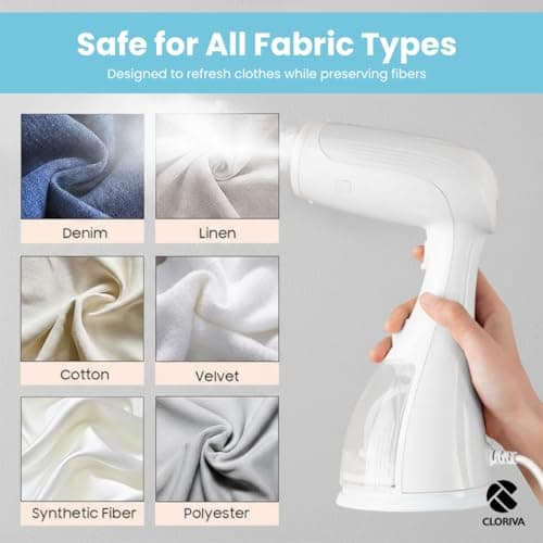 Clothes Steamer Handheld – Portable Travel Garment Steamer with 300ml Detachable Water Tank, Fast Heat-Up, Compact Wrinkle Remover for Clothes, Fabric & Curtains – Home, Office & Travel Use — view 3