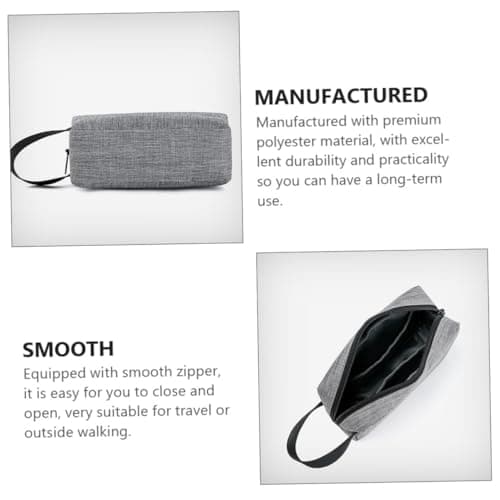 Healeved 2pcs Digital Accessories Storage Bag Zipper Pouch for Travel Practical and Modern Sundries Organizing Bag for Cable Organiser and Everyday Use — view 6