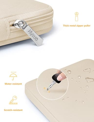 HYZUO 14-15 Inch Laptop Case Sleeve Bag Set for MacBook Air M5, Sand — view 4