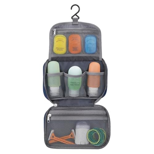 Travelon Compact Hanging Toiletry Kit, Royal Blue, One Size, Travelon Compact Hanging Toiletry Kit — view 4