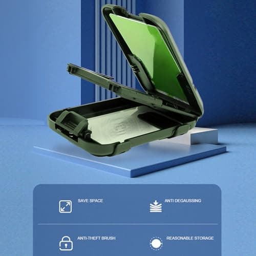 SXRQ Anti-Theft Aluminum Card Wallet with Money Clip Water Travel Organizers for Cash & Credit Cards Card Wallet — view 2