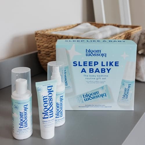Bloom and Blossom | SLEEP LIKE A BABY Bedtime Routine Gift Set, Calming Baby Care Kit with Sleep Spray, Gentle Balm & Soothing Hair & Body Wash, Dermatologist Approved — view 5