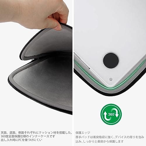 Arvok 11 11.6 12 Inch Laptop Sleeve Multi-Color Size Choices Case/Water-resistant Neoprene Notebook Computer Pocket Tablet Briefcase Carrying Bag/Pouch Skin Cover For HP/Dell/Lenovo/Asus/Acer — view 3